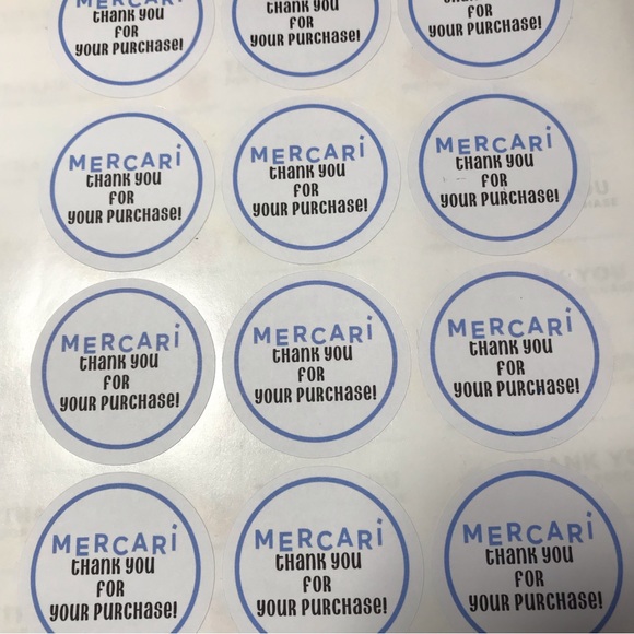 20 pages thank you mixed stickers Poshmark and Mercari - Picture 8 of 16